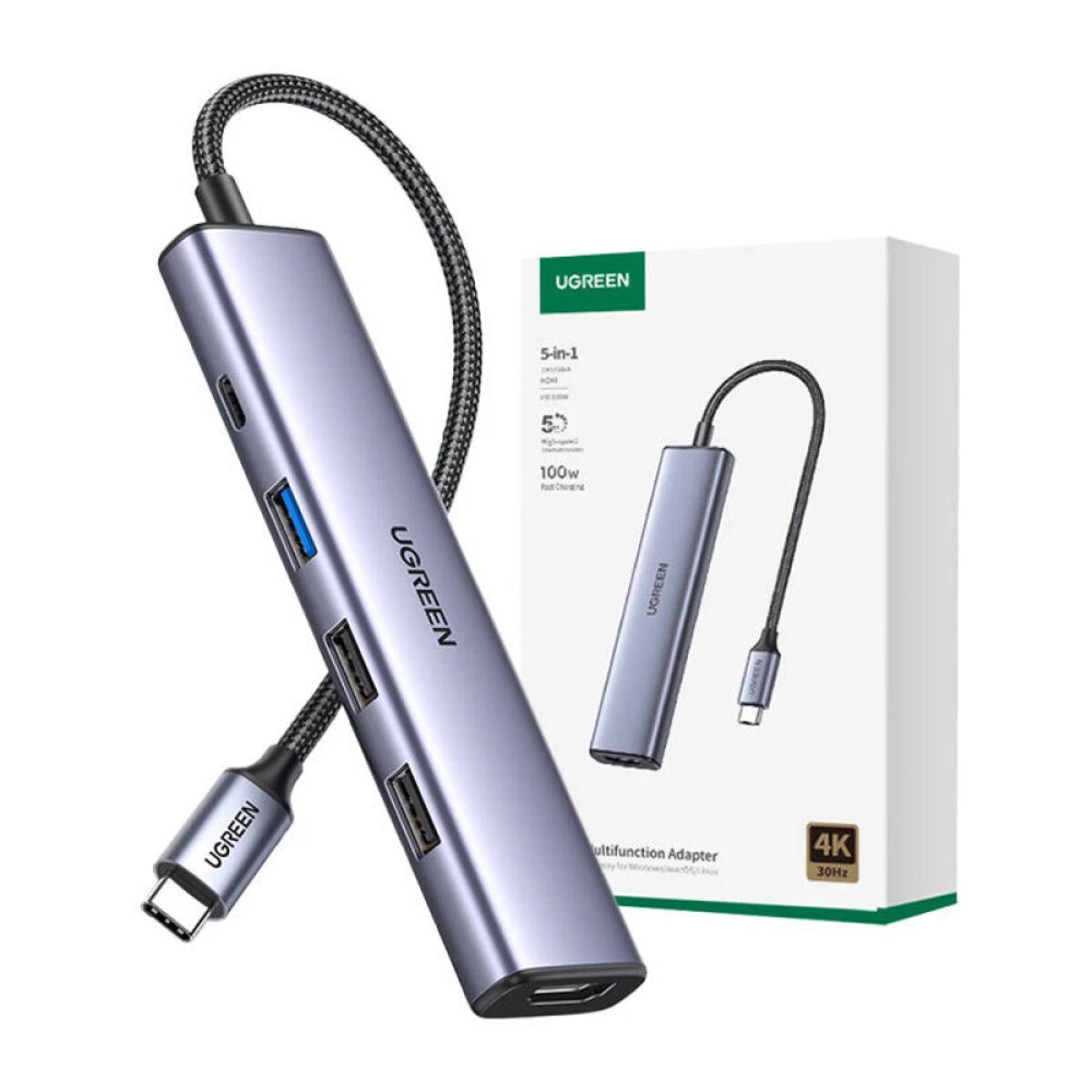 USB-хаб UGREEN USB-C Multifunction Adapter