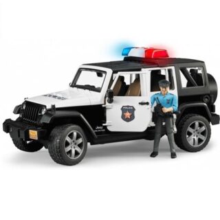 Автомодель Bruder Поліцейський автомобіль Wrangler Unlimited Rubicon зі світлом, звуком і фігуркою поліцейського 1:16