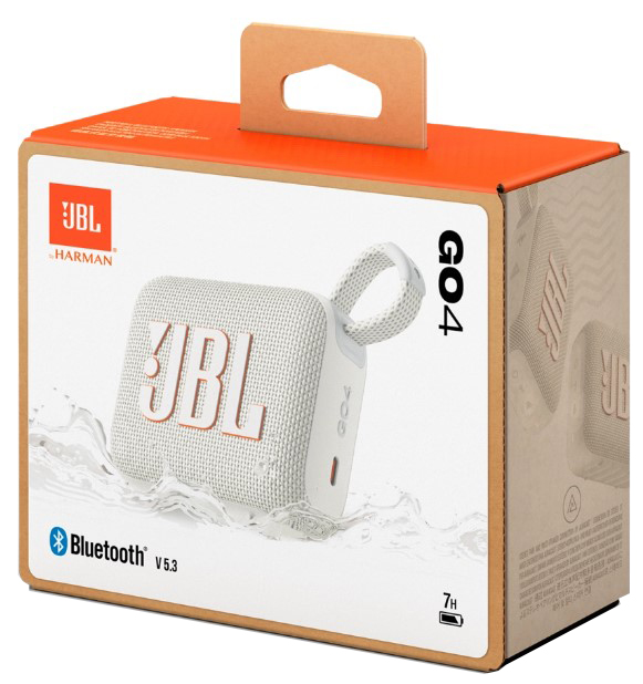 Портативна акустика JBL Go 4 White (JBLGO4WHT)