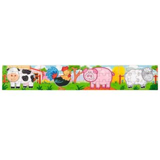 Дерев'яний пазл Viga Toys Ферма 4 в 1, 48 ел.