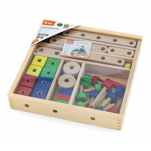 Дерев'яний конструктор Viga Toys 53 деталі