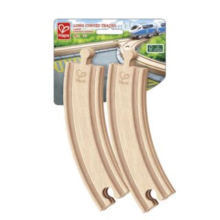 Набір для залізниці Hape довгі вигнуті рейки 4 шт. 