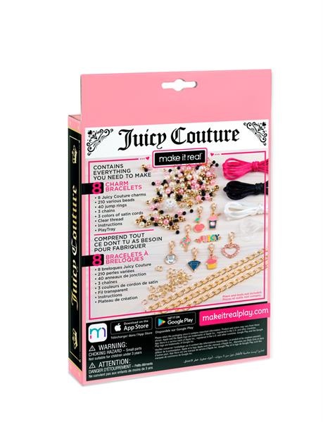 Набір для створення шарм-браслетів Make it Real Juicy Couture Рожевий зорепад 266 ел.