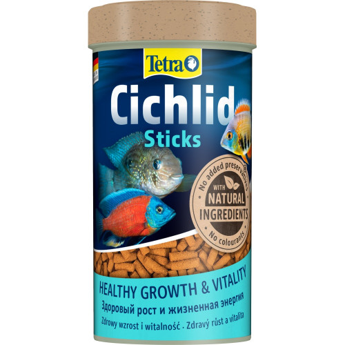 Корм Tetra Cichlid Sticks для рибок цихлід, 75 г (палички)