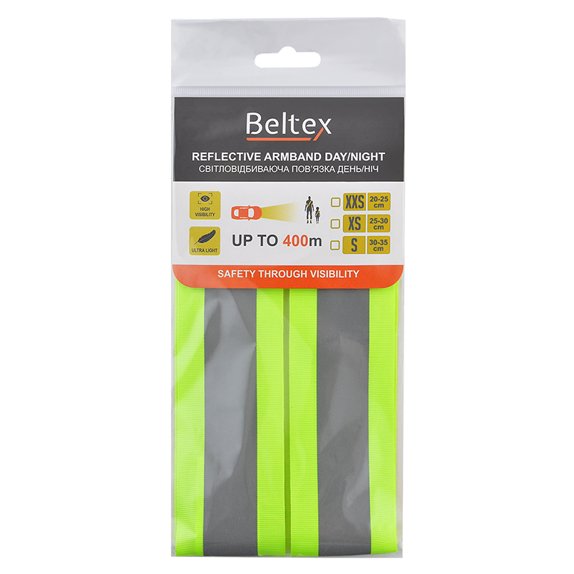 Світловідбивна пов'язка день/ніч дитяча Beltex S 30-35см
