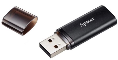 Flash Drive Apacer AH25B 64GB USB 3.2 (AP64GAH25BB-1) Black