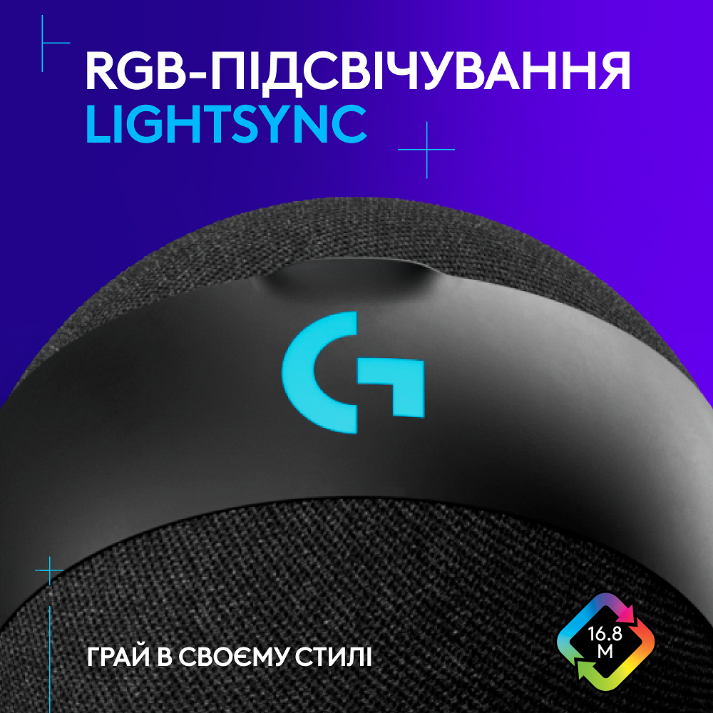 Мікрофон Logitech Yeti Orb RGB Gaming with LIGHTSYNC Black (988-000551)