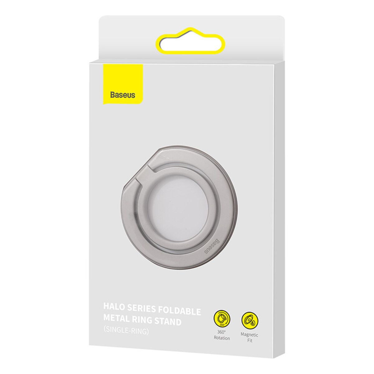 Підставка для мобільного  Baseus Halo Series Foldable Metal Ring Stand（Single-ring）Silver