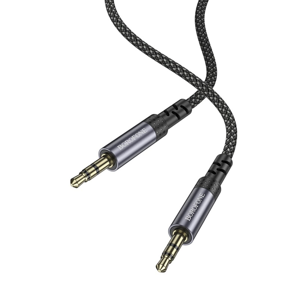 Аудіокабель BOROFONE BL24 Graceful audio cable AUX Metal Grey