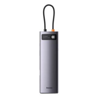 USB-хаб Baseus Metal Gleam Series 12-in-1 Multifunctional Type-C HUB Docking Station Gray