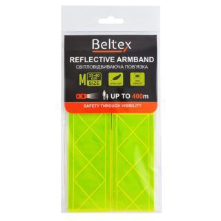 Світлоповертальна пов'язка Beltex M 35-40см, зелена