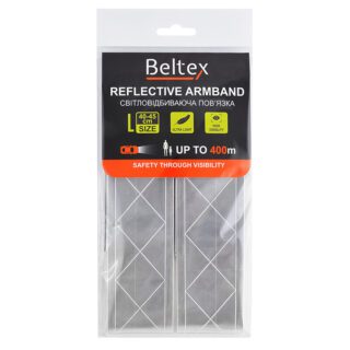 Світлоповертальна пов'язка Beltex L 40-45см, сіра