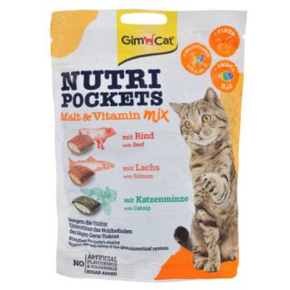 Вітамінні ласощі GimCat Nutri Pockets для котів, мультивітамін мікс, 150 г