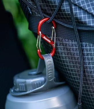 Карабін багатофункціональний Naturehike S-type NH20GS004, 4 см, червоний