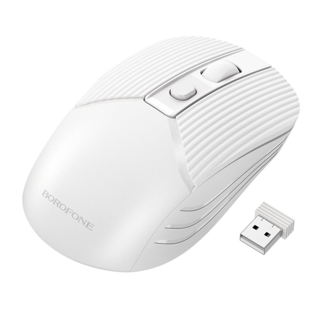 Маніпулятор миша BOROFONE BG5 Business wireless mouse White