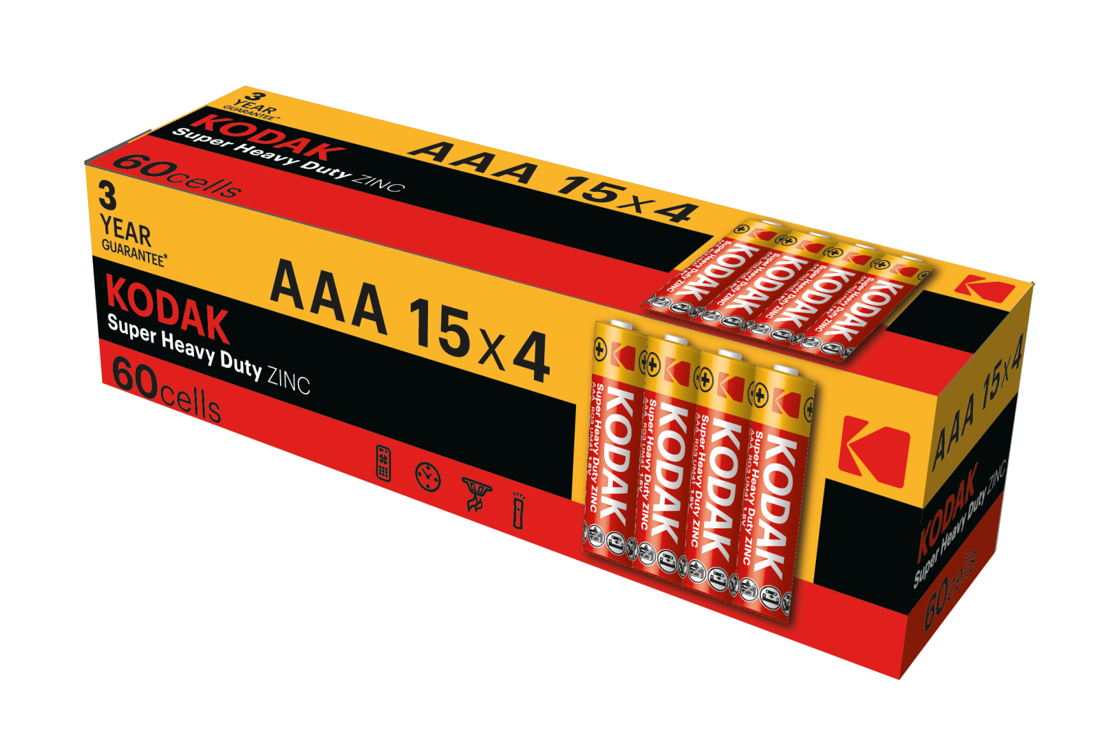 Батарейка Kodak EXTRA HEAVY DUTY R3 коробка 1x4 шт.