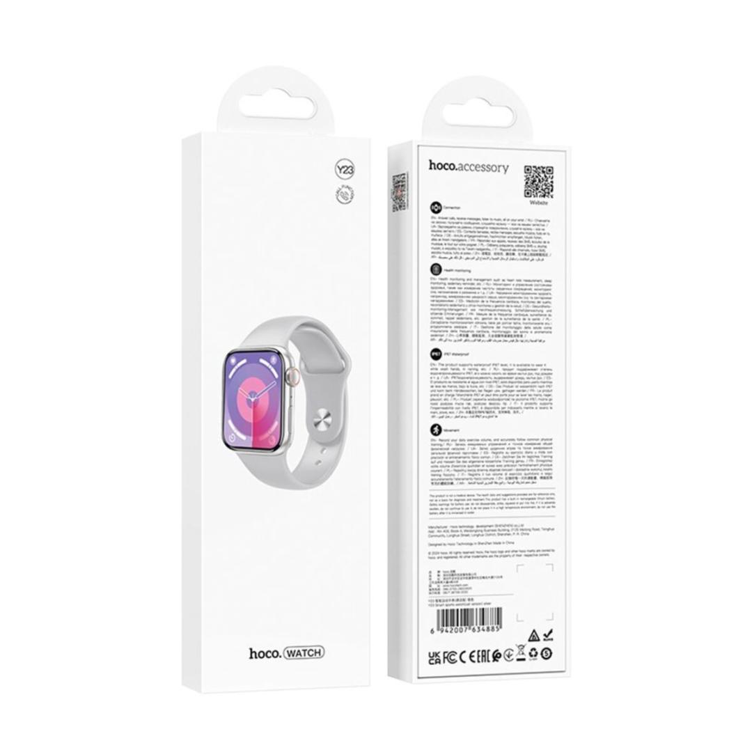 Смарт-годинник HOCO Y23 Smart sports watch(call version) Silver