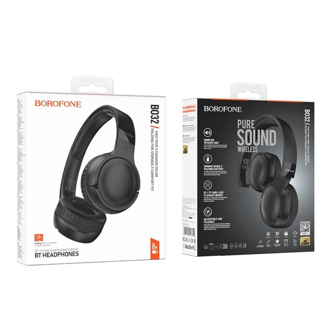 Бездротові навушники BOROFONE BO32 Show BT headphones Black