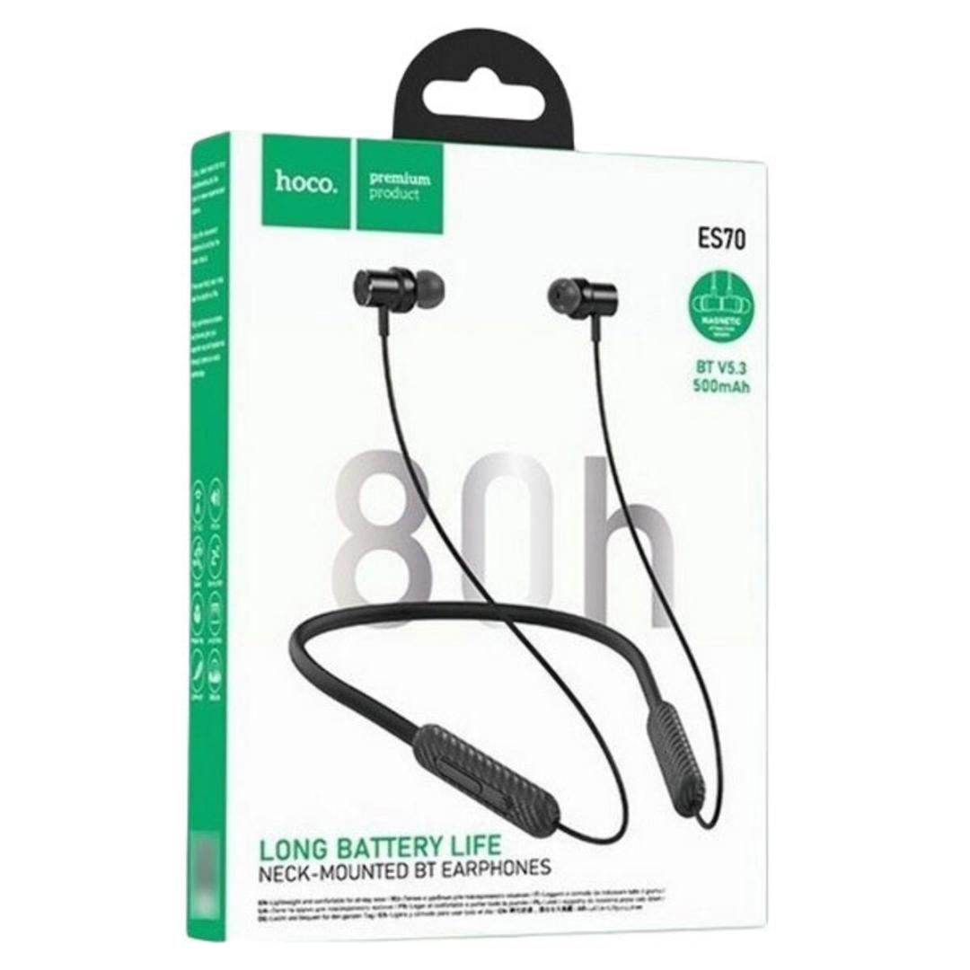 Бездротові навушники HOCO ES70 Armour neck-mounted BT earphones Black