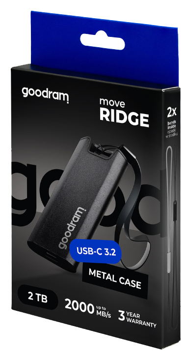 SSD Накопичувач Goodram Move Ridge Black 2TB Type C (SSDR-GMRE-02T-K0)