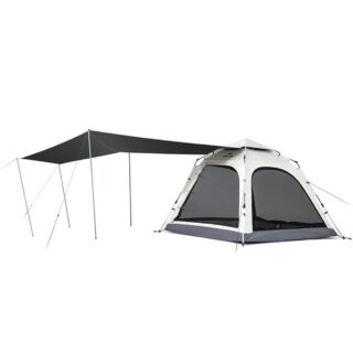 Намет тримісний автоматичний із тентом Naturehike Ango CNK2550WS010, L, сірий