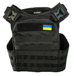 Плитоноска тактична кордура Kirasa чорна (Арт.KI103)