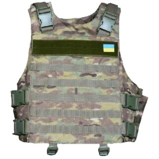 Плитоноска з встановленям бокового та кевларового захисту кордура Kirasa мультикам (Арт.KI102)