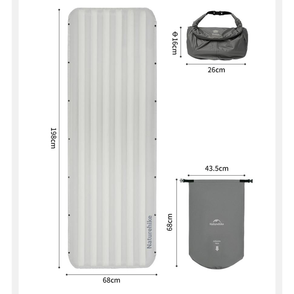 Матрац туристичний надувний одномісний Naturehike CNK2450WS034