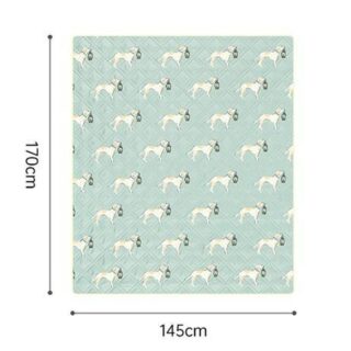 Килимок для пікніка водостійкий Naturehike CNK2350WS010, 145x170 см, зелений з принтом