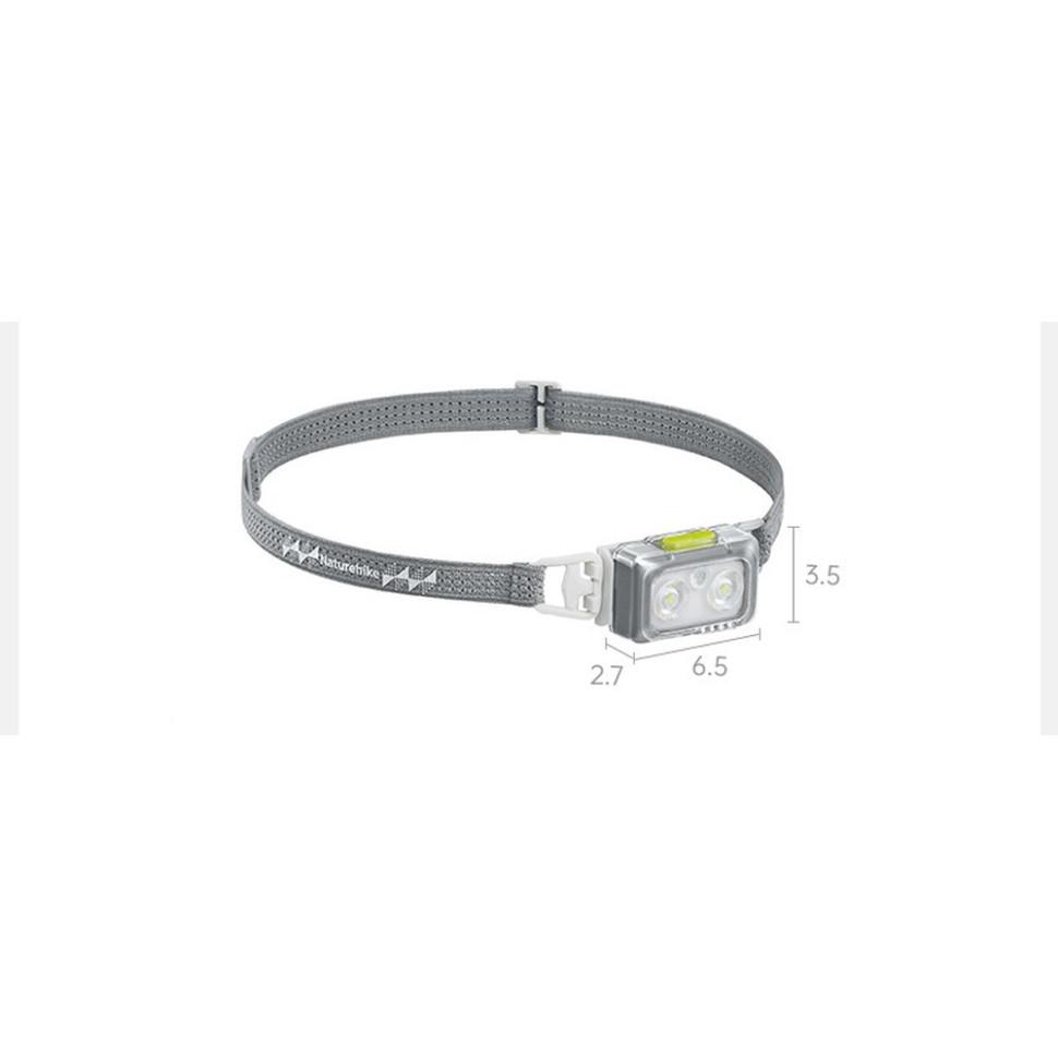 Ліхтар налобний Naturehike CNK2550ZM011, сірий