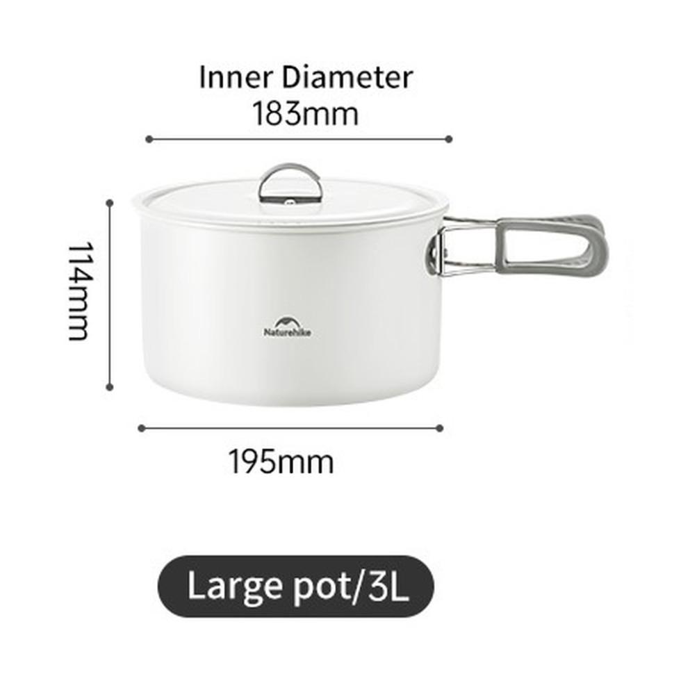 Каструля із керамічним антипригарним покриттям Naturehike CNK2450CF013