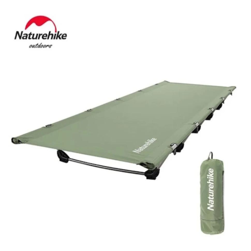 Ліжко складане Naturehike XJC05 NH20JJ001, Поліестер Oxford / алюміній, зелений