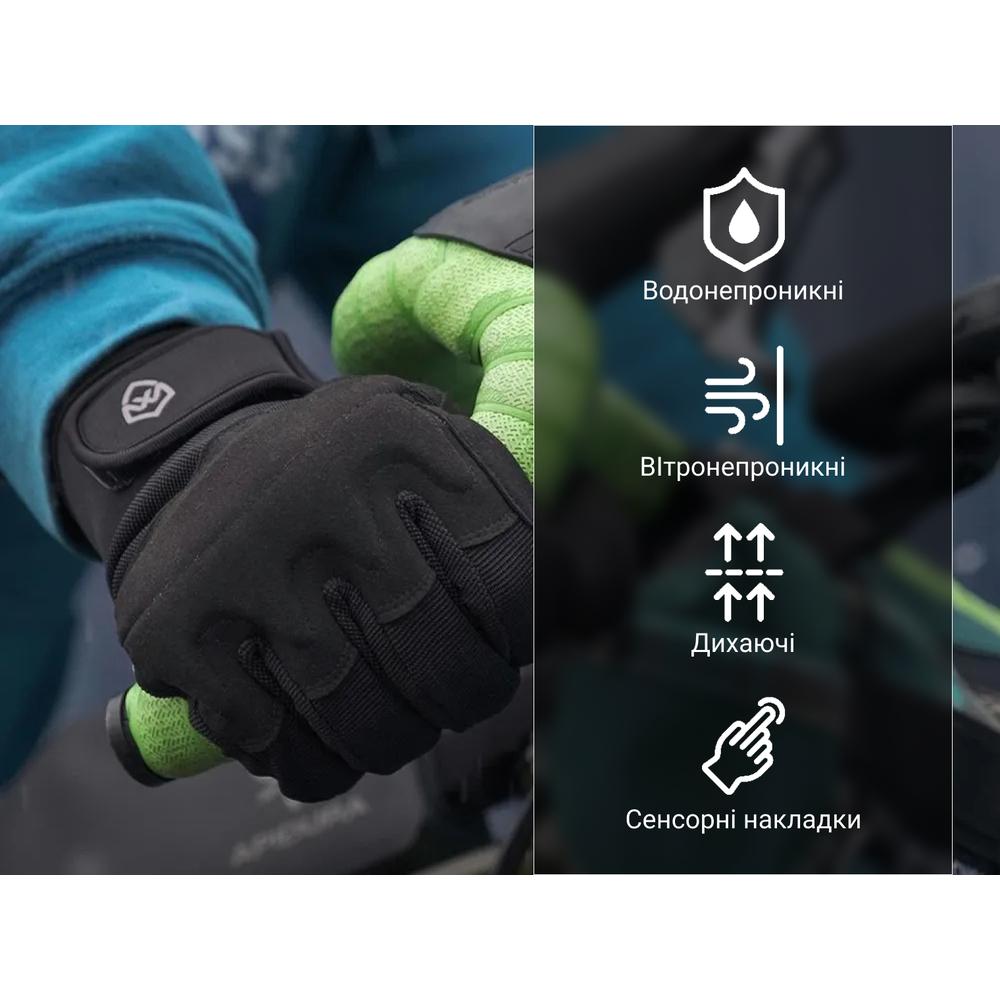 Рукавички водонепроникні Dexshell Arendal Biking Gloves, p-p L, зимові, чорні