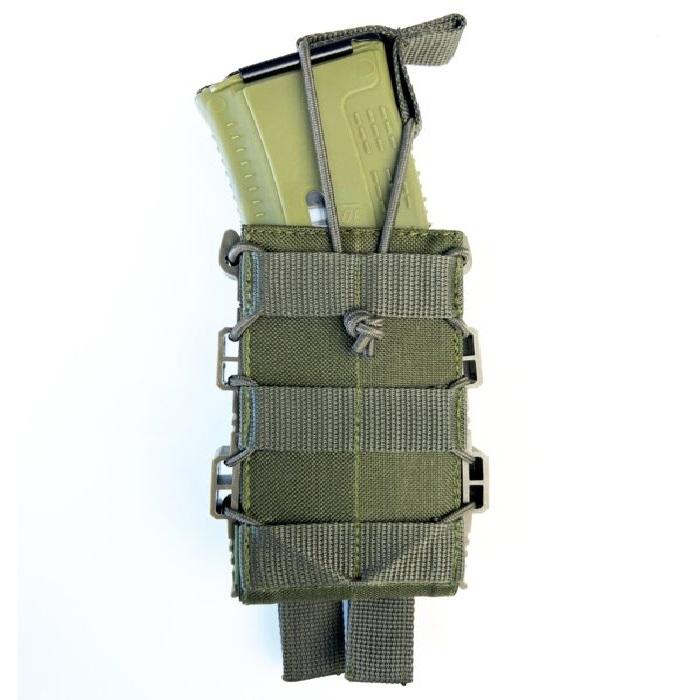 Підсумок відкритий каркасний для 1 магазину АК Cordura олива(LE3199)