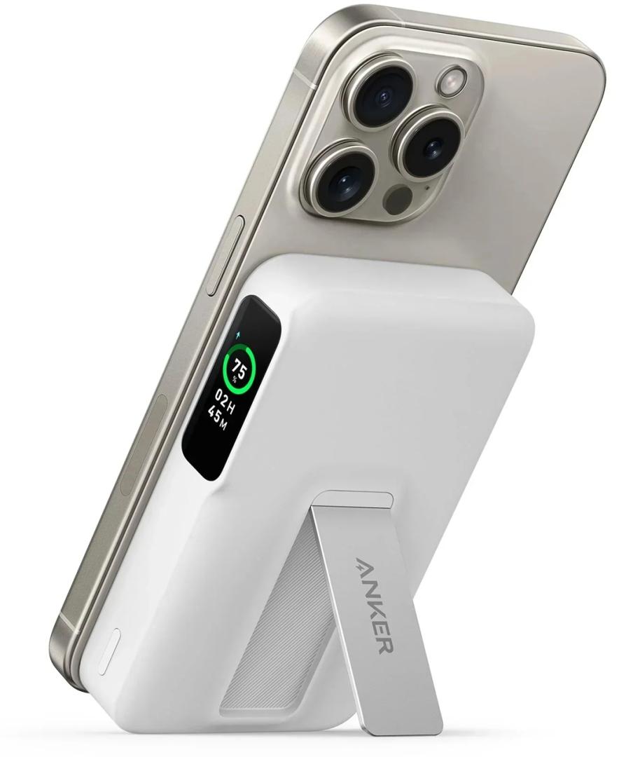 Портативний зарядний пристрій Anker MagGo 10000 mAh Qi2 15W + USB-C PD 27W White