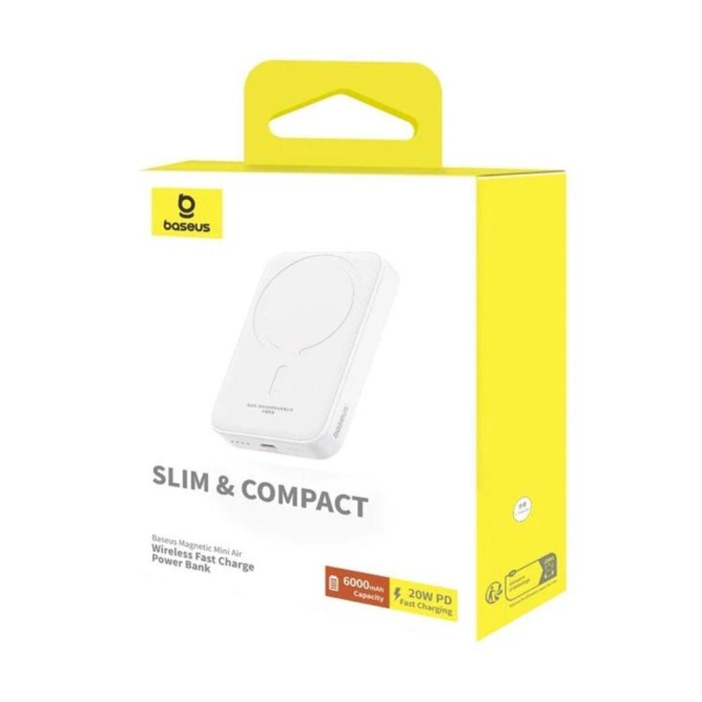 Зовнішній акумулятор Baseus Magnetic Mini Air Wireless Fast Charge Power Bank 6000mAh 20W Stellar